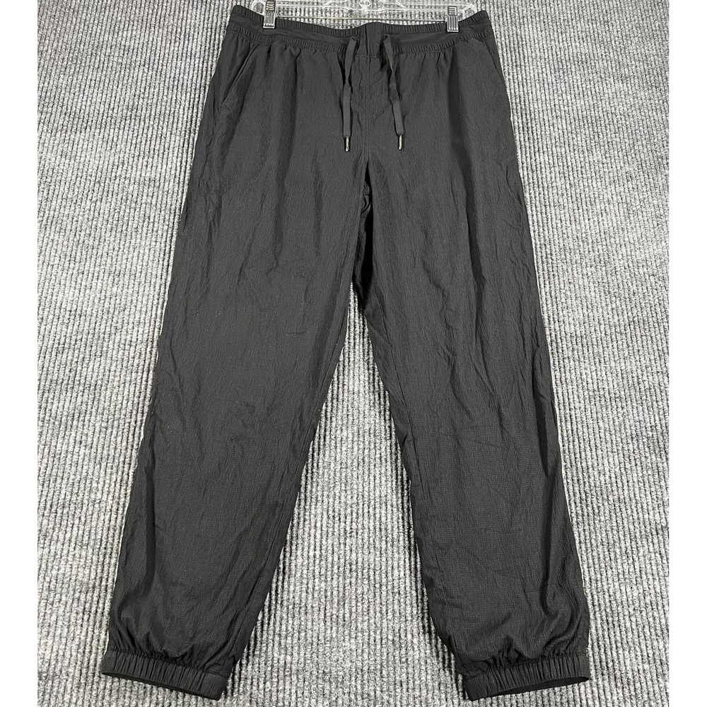 Lululemon Pants Womens 10 Black Lightweight Joggers Drawstring Athletic Casual